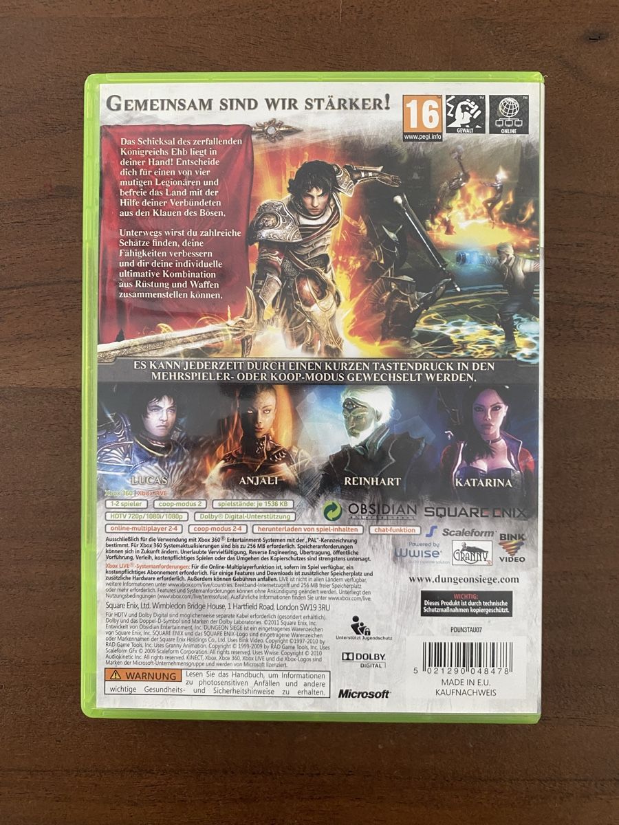 Microsoft Giochi: Dungeon Siege 3 für Xbox 360 – Usato da Thunstetten venduto da Virus_33 2