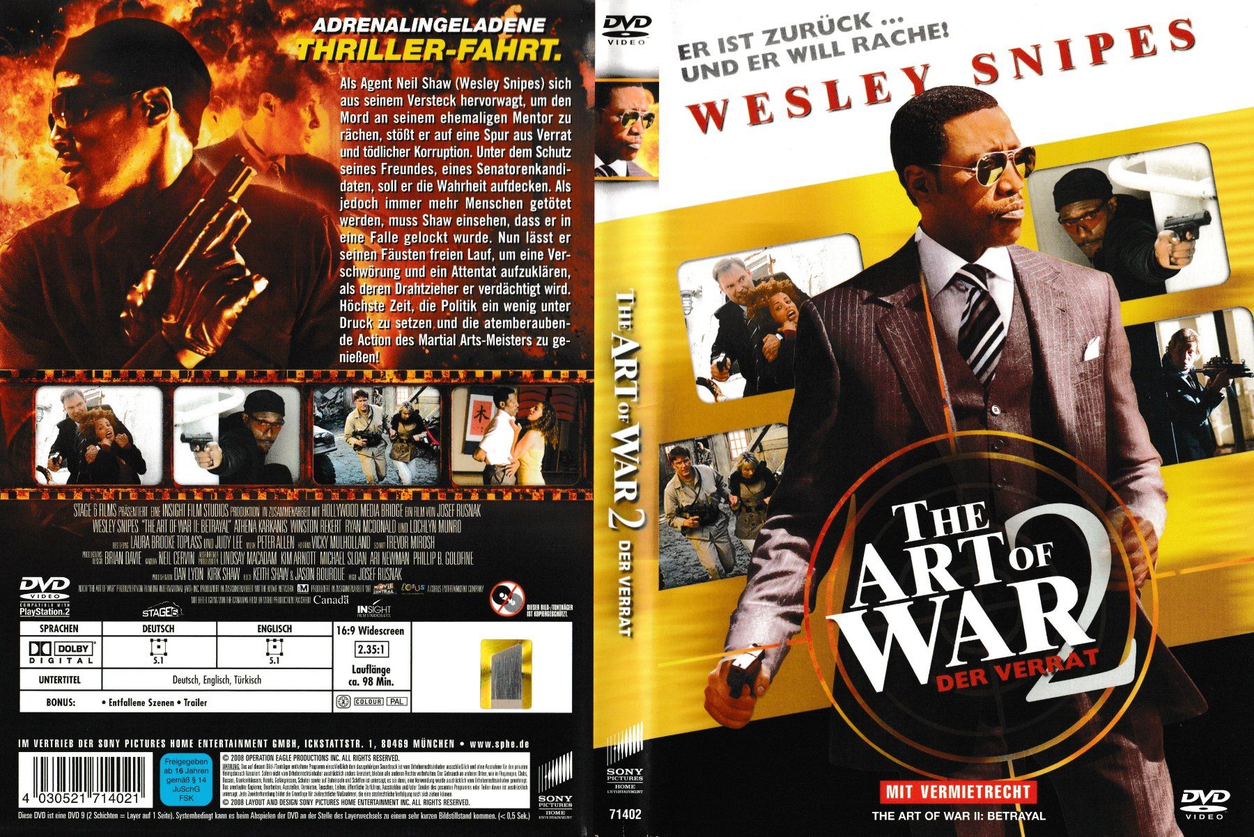 Alle DVDs: The Art of War 2 – Gebraucht aus Langnau am Albis von MediaRescuerKeLoX