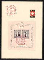 1943 ZH-Block W14 auf FDC (Faltkarte)