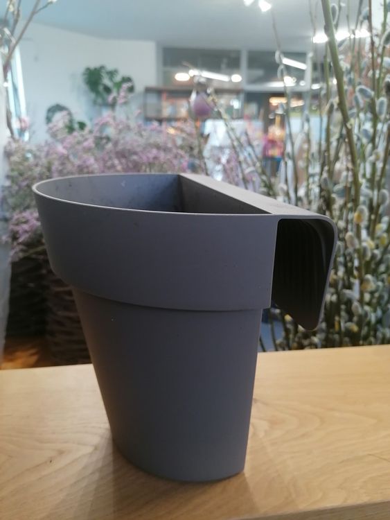 Euro3plast Geo Blumentopf 40 Cm Rund – Aus Polypropylen, Petrolblau, Frostfest Bis -20°C, 23,2 Liter, Hergestellt In Italien