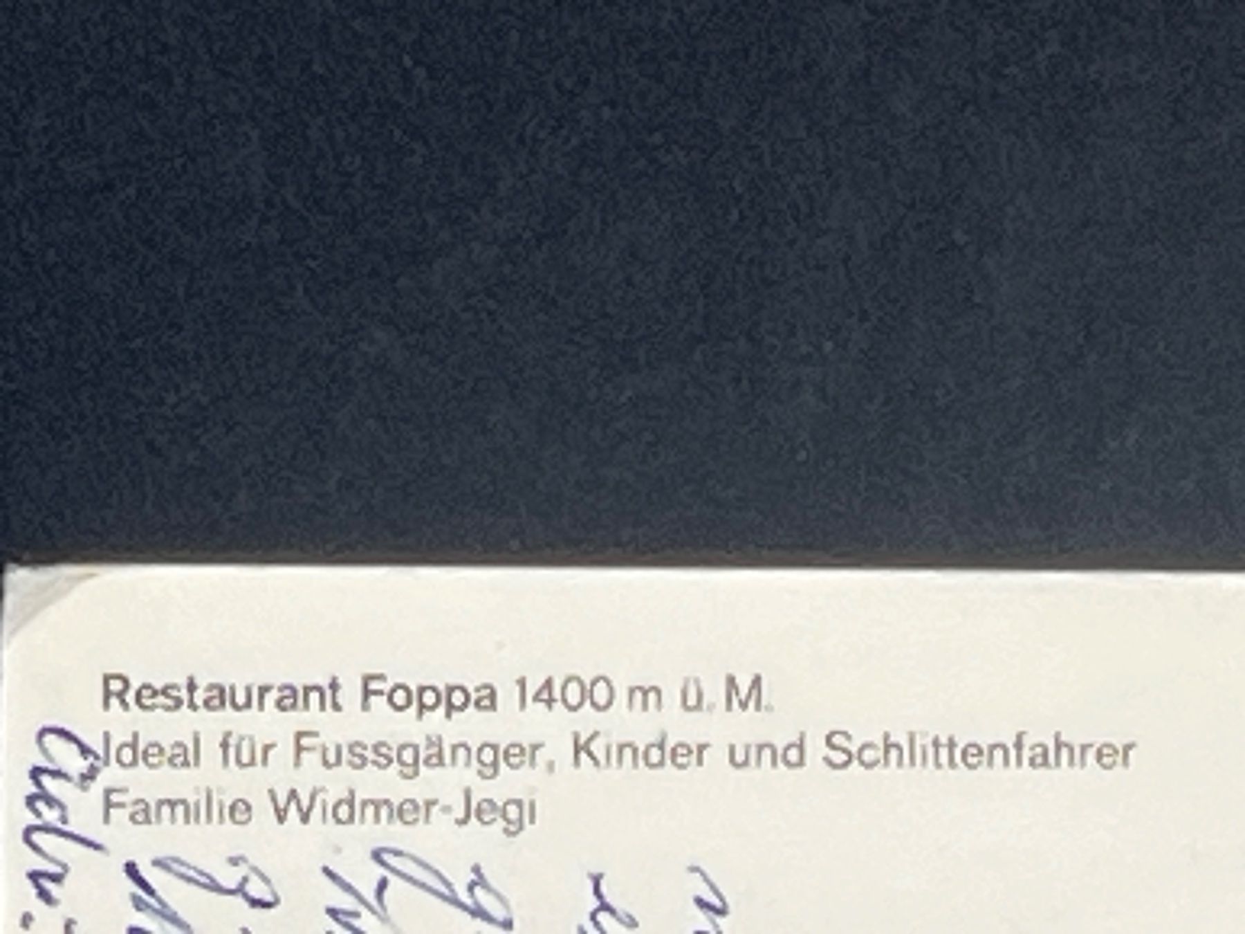 Cartoline postali: Ansichtskarte: Restaurant Foppa Flims – Usato da Widnau venduto da Brusi9 2