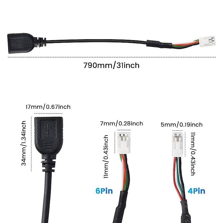 Unità & Adattatore: USB Adapterkabel 4-Pin für Android Autoradio – Usato da Dietikon venduto da Sir.Franzelot 2