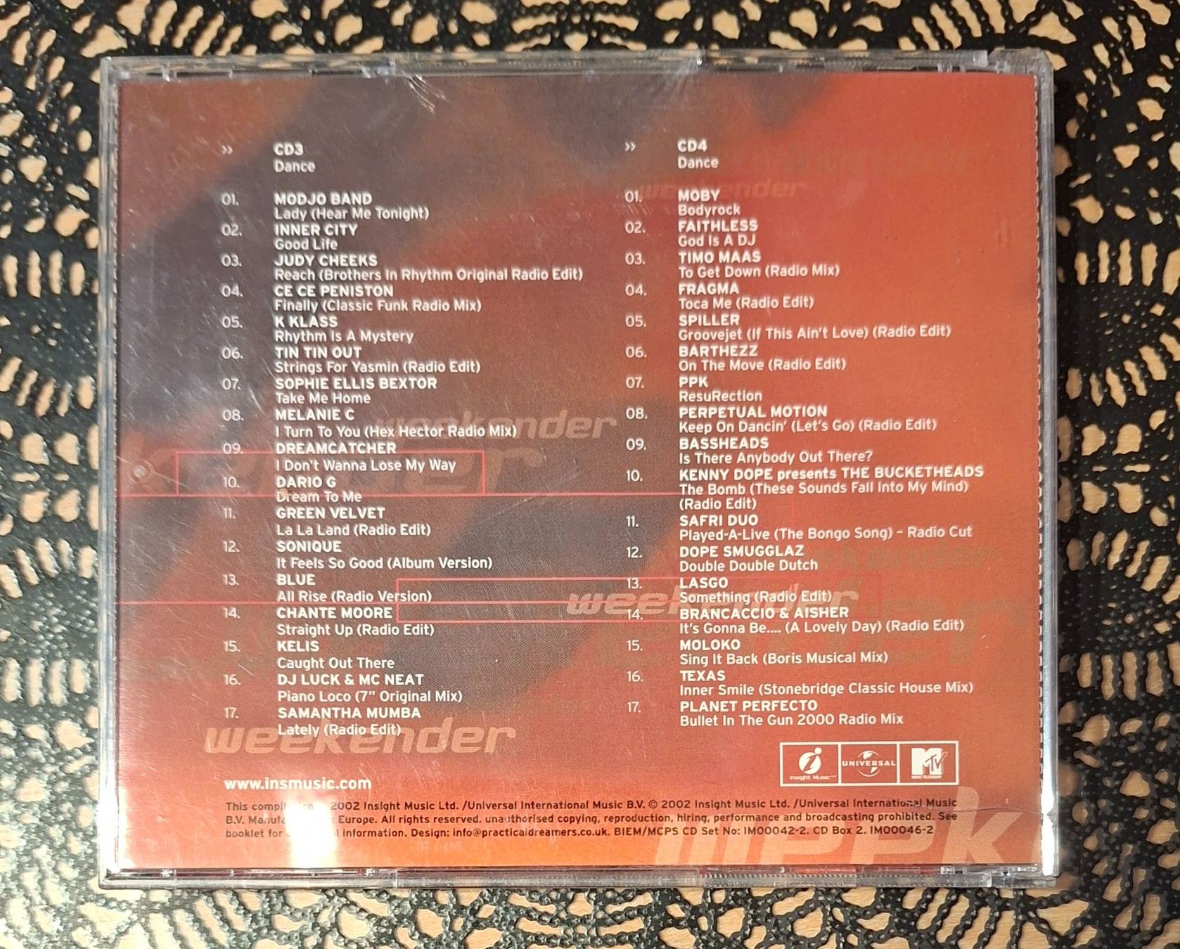 CD: MTV Weekender Disc's 4+5, 2CD Pop Compilation Sampler 2002 – Usato da Schönenberg TG venduto da breiti12 1