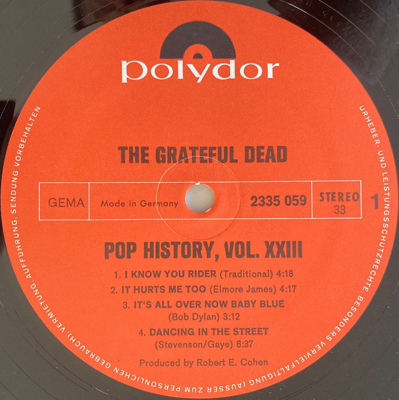 Dischi in vinile: THE GRATEFUL DEAD - POP HISTORY VOL 23 – Usato da Bottens venduto da hotter-than-hell 3