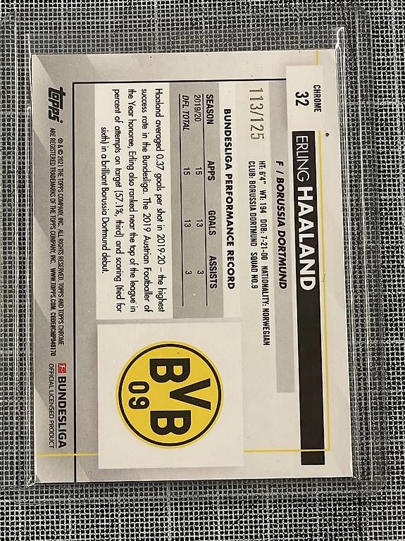 Topps Sammelbilder & Trading cards: Topps Chrome Sapphire Erling Haaland – Gebraucht aus Nürensdorf von Mulderi9 1