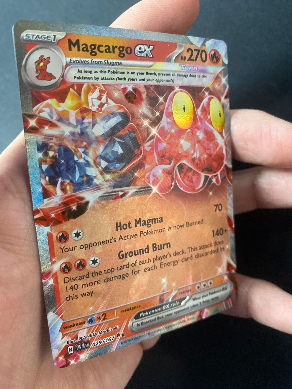 Pokémon Sammelbilder & Trading cards: Magcargo ex 29 - Double Rare - Twilight Masquerade - EN – Neu (gemäss Beschreibung) aus Hausen AG von Shrade 1