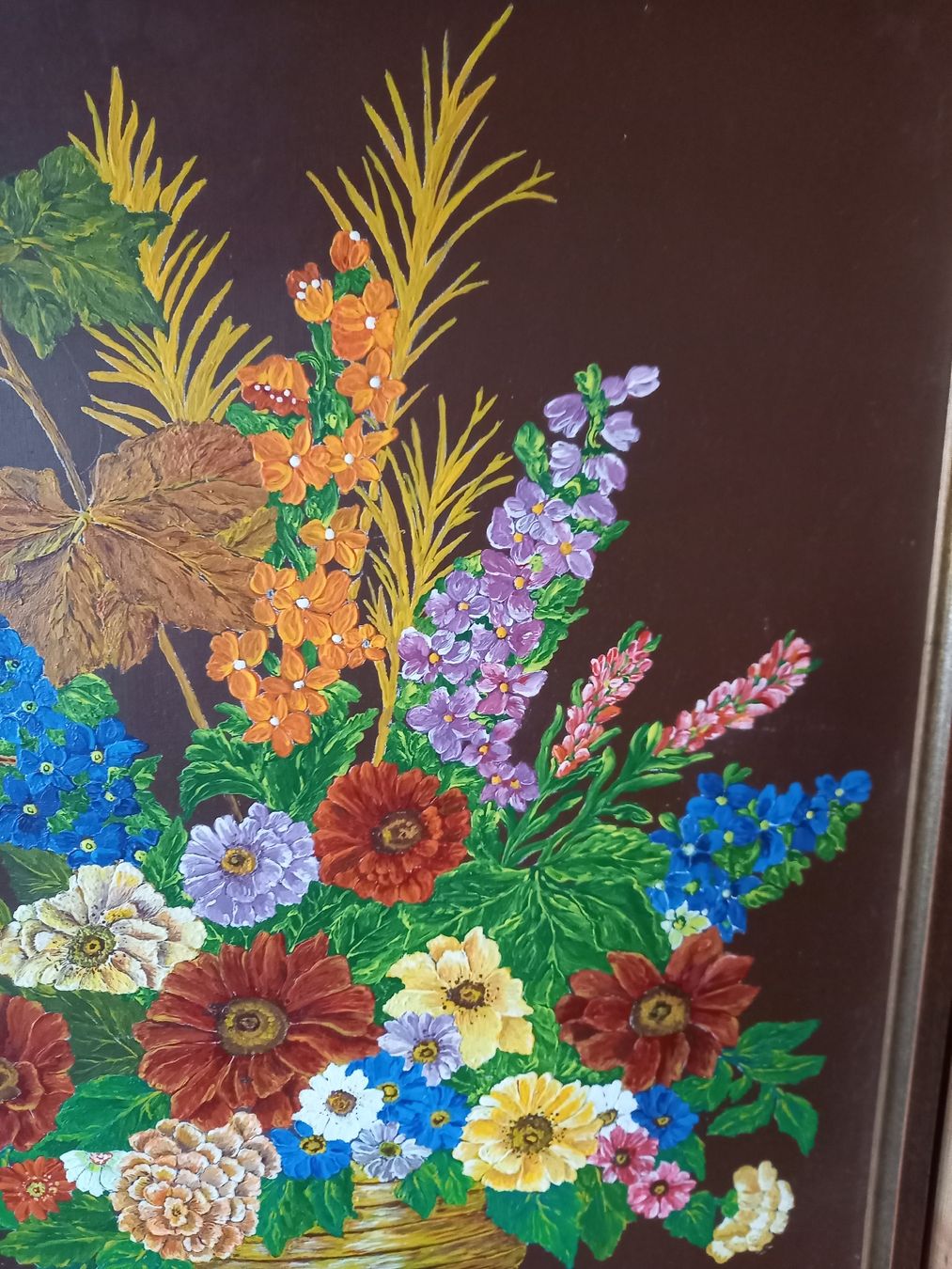 Poster & Bilder: Blumenbild Malerei Herbst Deko Vintage – Gebraucht aus Galgenen von Allerlei8854 3