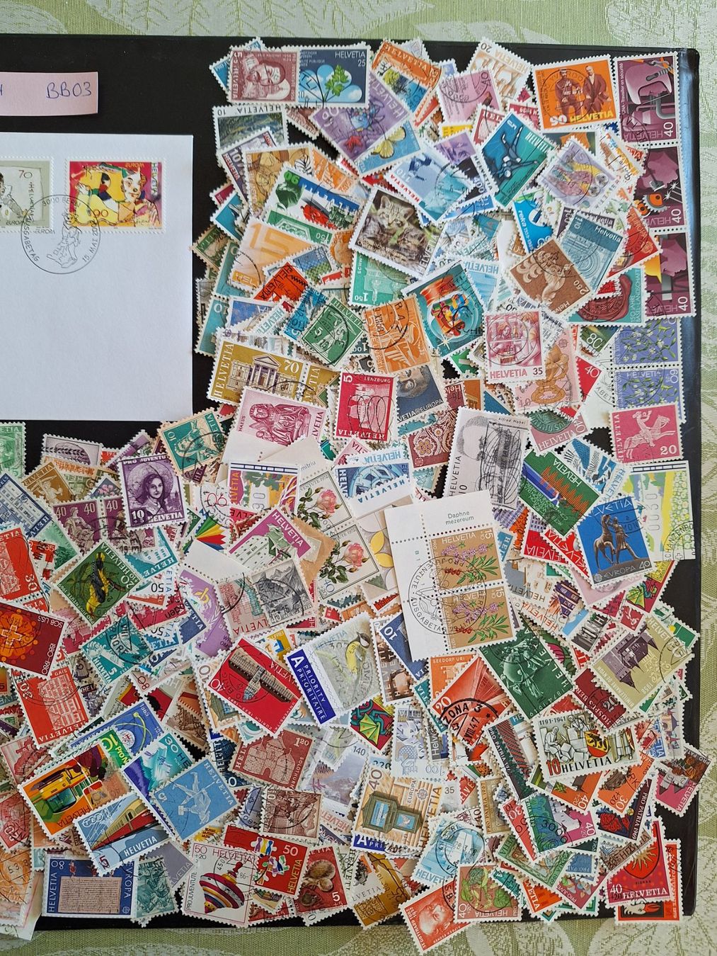 Tutti i francobolli: CH- ca. 1000 und 4 Briefe dazu (BB03) – Usato da Genolier venduto da Antoine30 2