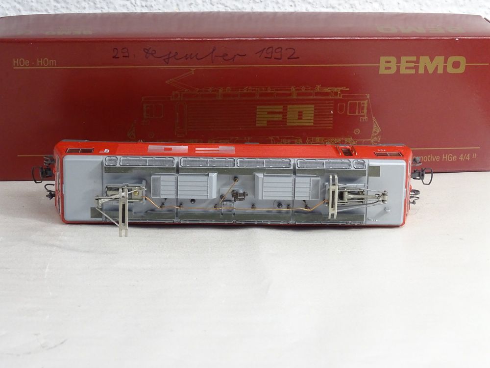BEMO MGB HGe 4/4 II 104 Zahnradlok 10 Jahre MGB Digital (Neu (gemäss