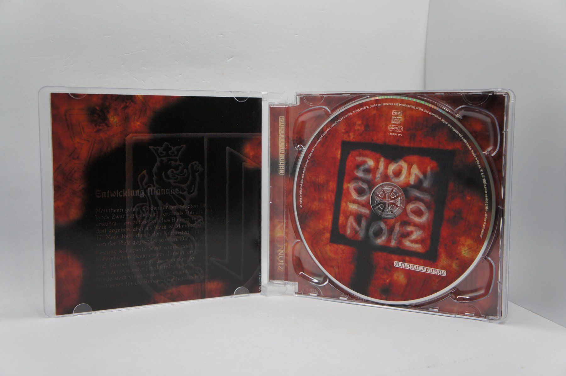 CD: 2 CD Söhne Mannheims – Zion + Noiz – Usato da Ernetschwil venduto da luisvonerni 7