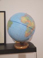 Globe terrestre lumineux Columbus Duplex années 60