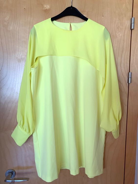 Gelbes extravagantes Kleid mit &amp;#39;Cape&amp;#39; Gr. 38/40 (Gebraucht) in ...