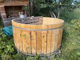 Hot Pot / Badebottich inkl Ofen und Abdeckung