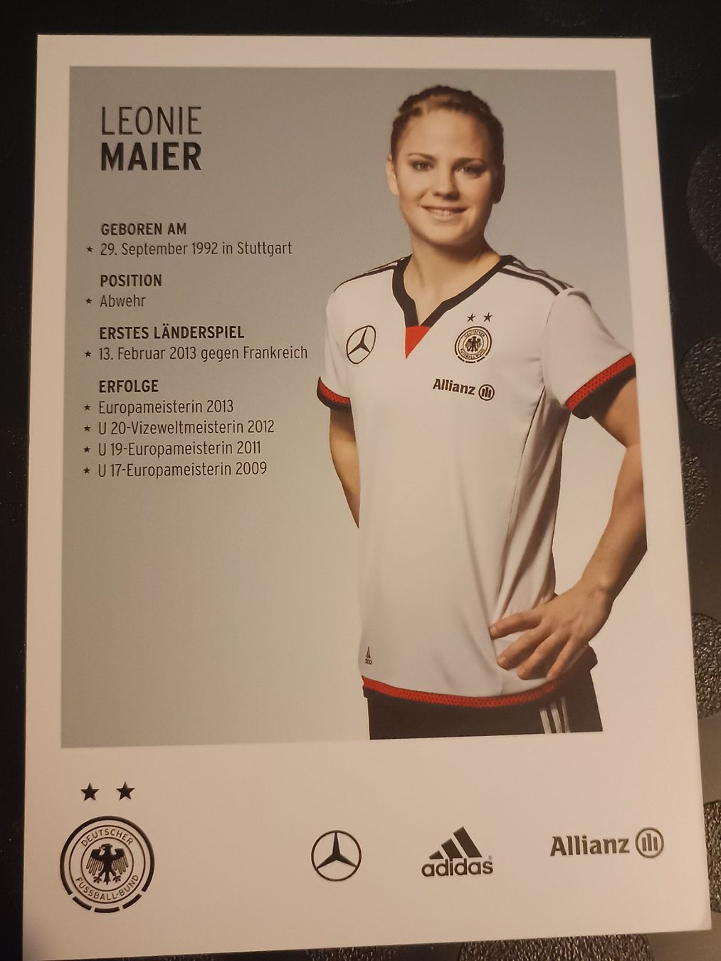 Autographes: Leonie Maier - DFB Autogrammkarte - handsigniert – D'occasion à Menziken par Artographs 1