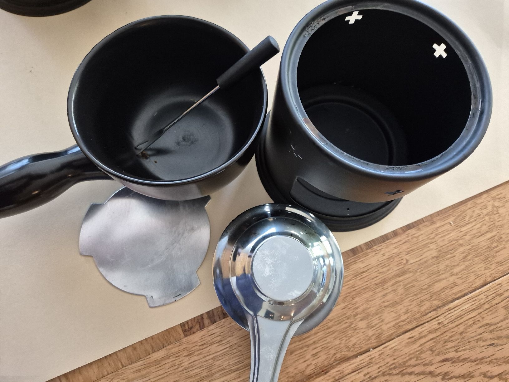Set di piatti: Fondue Set Gerber ,6 Stück – Usato da Luzern venduto da michschm7 3