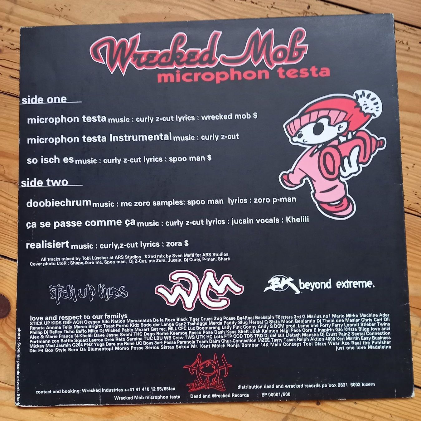Schallplatten: Wrecked Mob – Microphon Testa, CH-RAP 1997 12" – Gebraucht aus münchenstein von karl_heinz_krasser 1