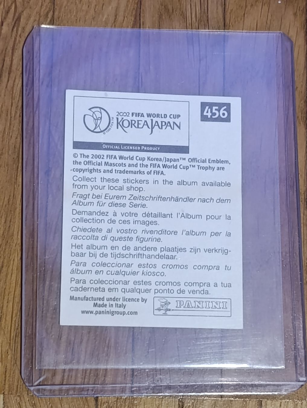 Panini Carte collezionabili: Panini WM 2002 #456 Ibrahimovic – Usato da Uitikon Waldegg venduto da MNC8047 3