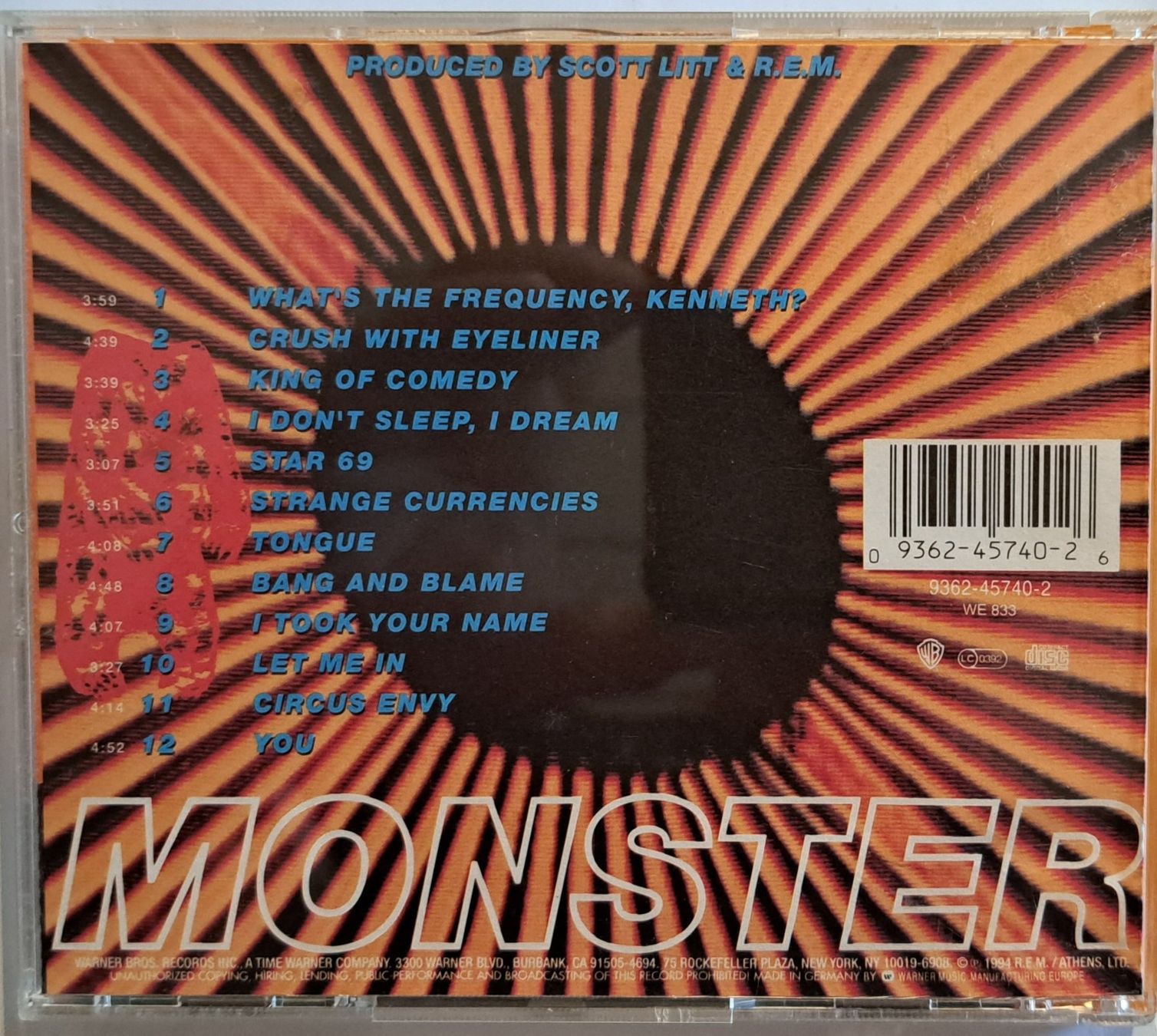 CD: R.E.M. - MONSTER – Usato da Tenniken venduto da mik_6mxg 5