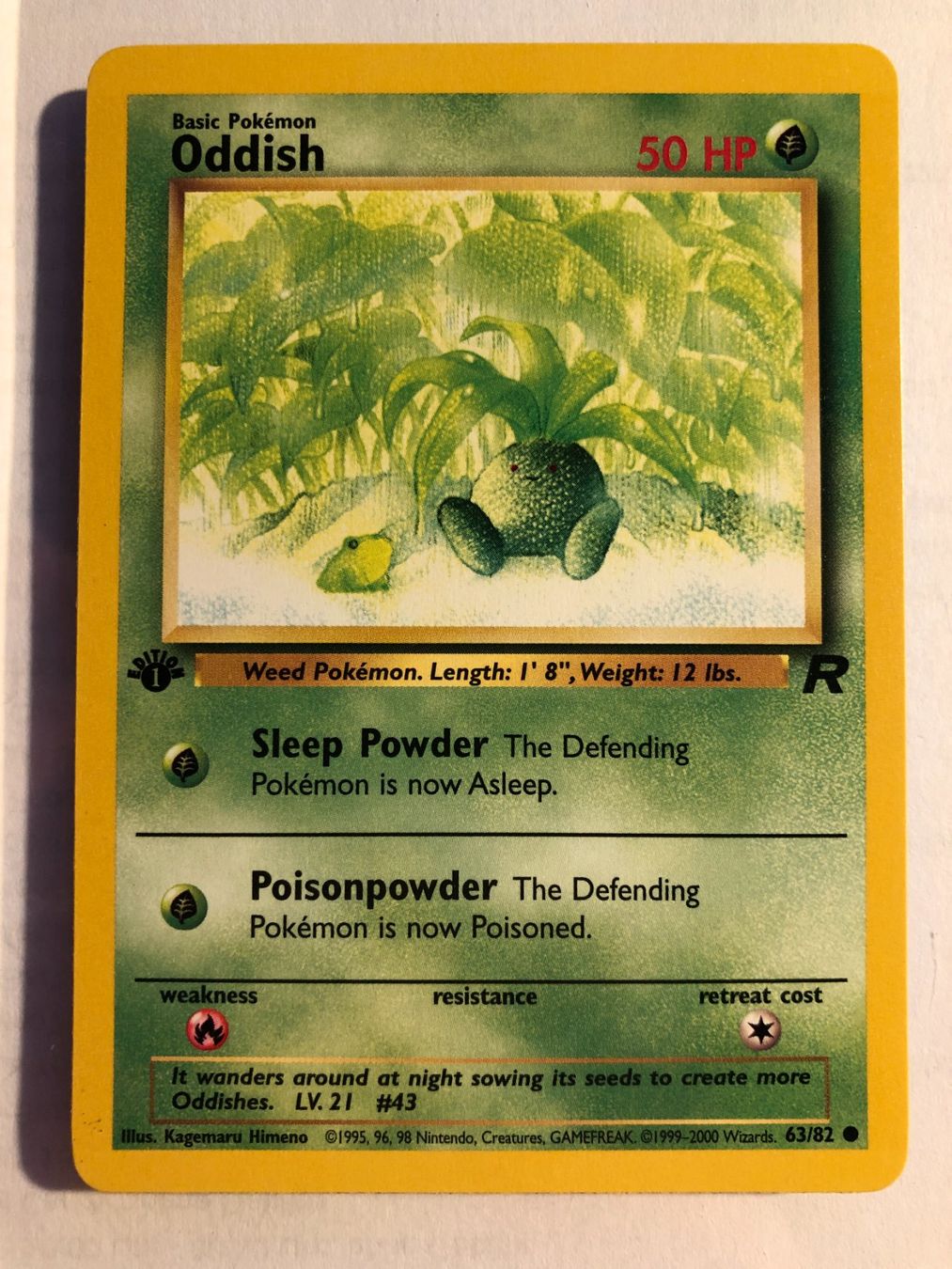 Carte collezionabili: Oddish 1st Team Rocket - MINT - ab 1.- – Usato da Giubiasco venduto da dan_pr8b