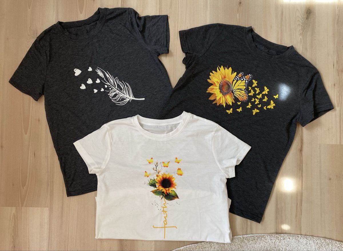 Kleiderpakete: 3 T-Shirts – Neu (gemäss Beschreibung) aus St. Peterzell von kreativnerd