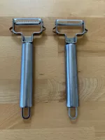 2x Sparschäler Edelstahl