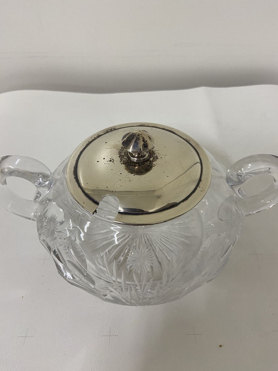 Sucriers: Kristall Zuckerdose mit Sterling Silber Deckel – D'occasion à Dietikon par brocki-eyra 3