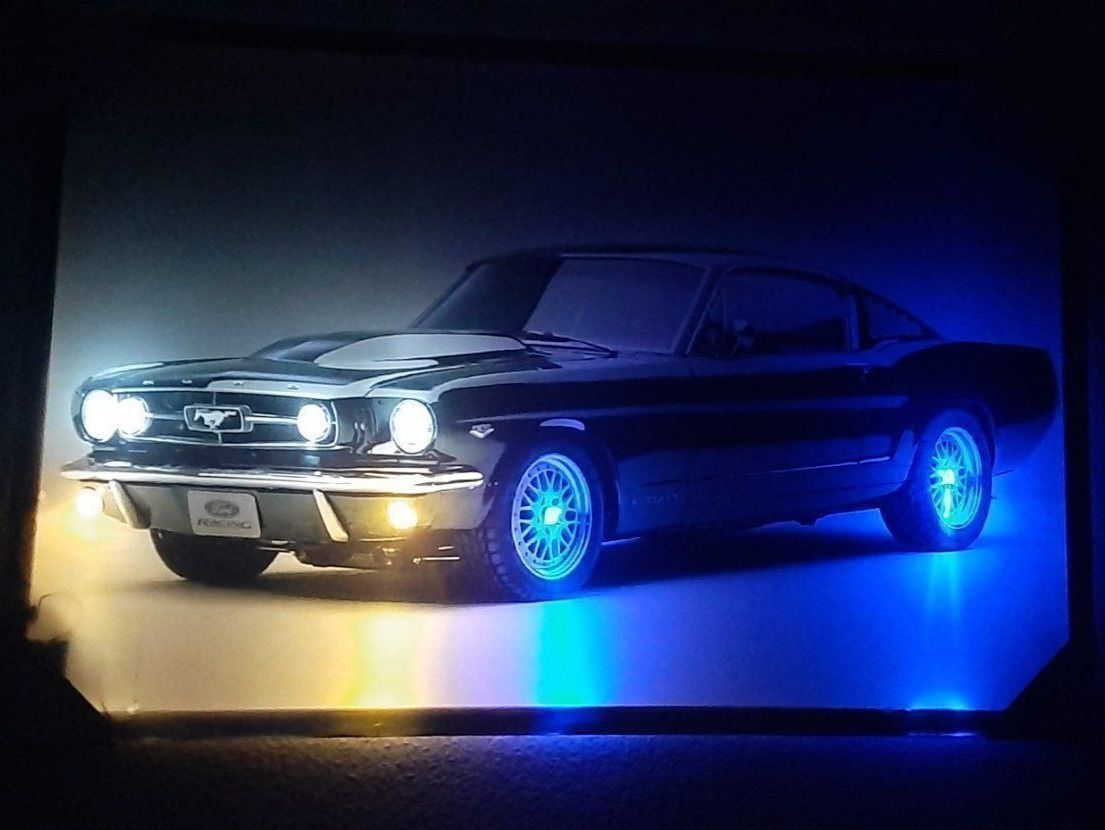 Poster & Bilder: Mustang Coupe 1967 LED Bild – Neu und originalverpackt aus Kilchberg ZH von ruedi34 1