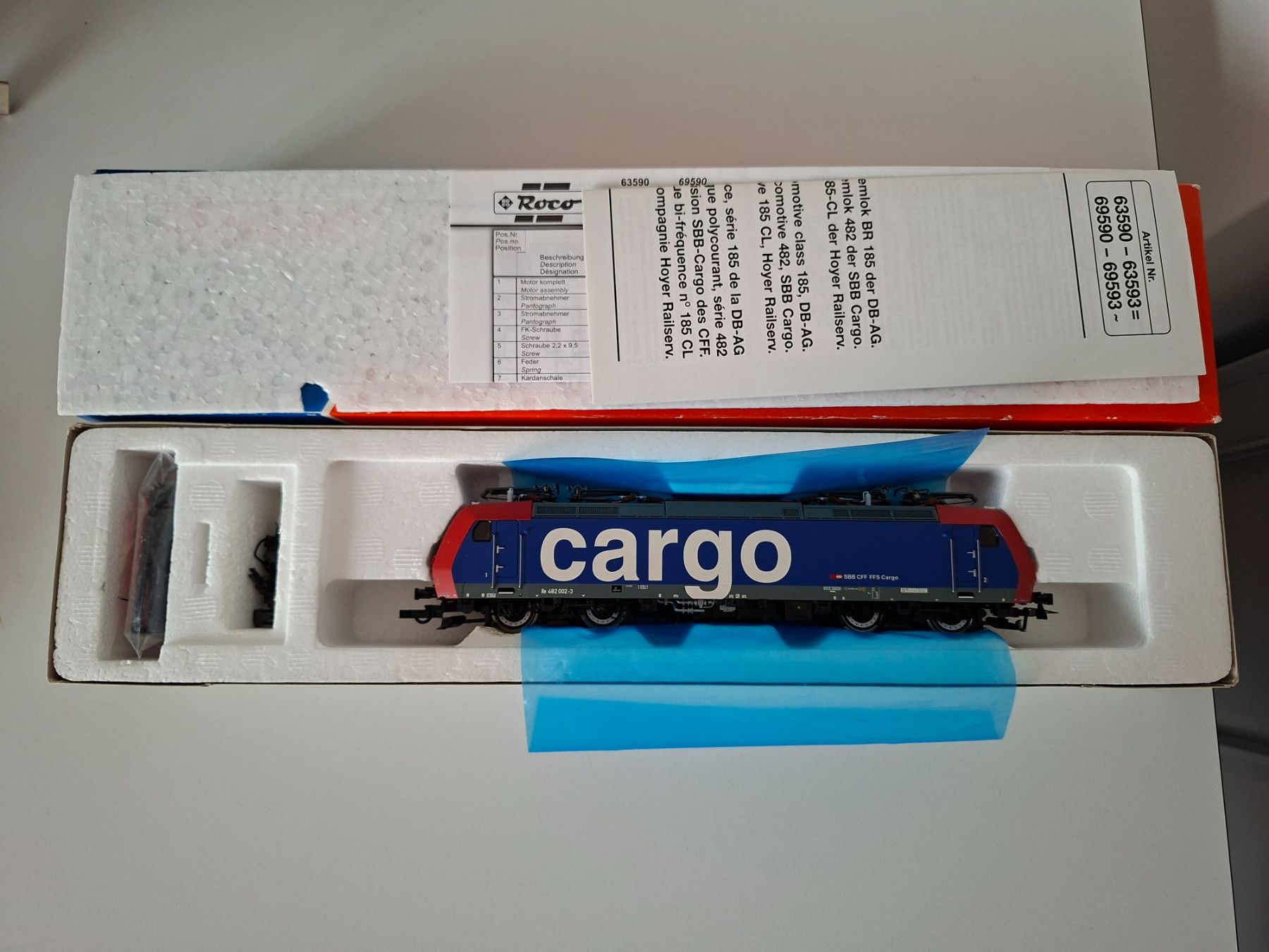 Roco Modellini di ferrovie: Roco 63592 Re 482 002 Digital OVP – Usato da Suchy venduto da NDM2228 1