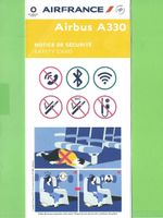 AirFrance, Airbus A330, Safety Card, ,