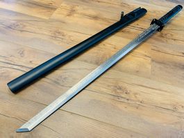 Katana TANTO Schwert mit Scheide 99cm Schwarz Gr. XL NEU
