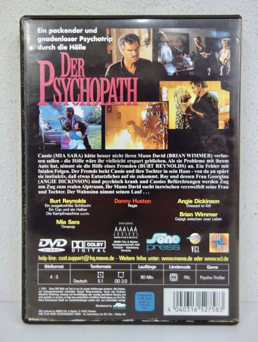 Tutti i DVDs: DVD DER PSYCHOPATH - BURT REYNOLDS – Nuovo (secondo la descrizione) da Kerzers venduto da djstarsky73 1