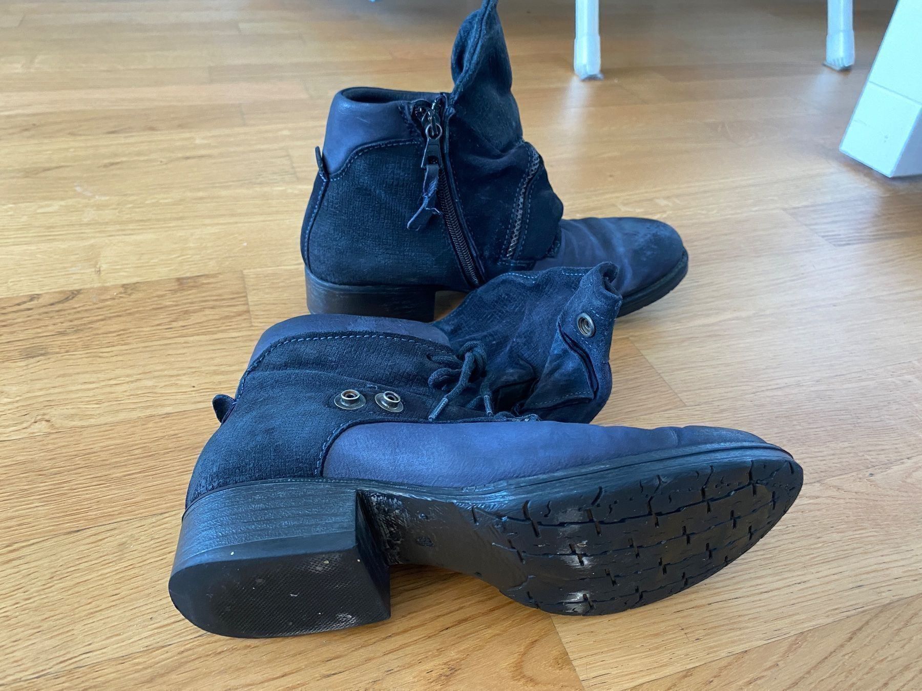 Walder Scarpe da donna: Walder Bikerstiefel G38 Vintage echtes Leder – Usato da Dübendorf venduto da Levintreyer 4