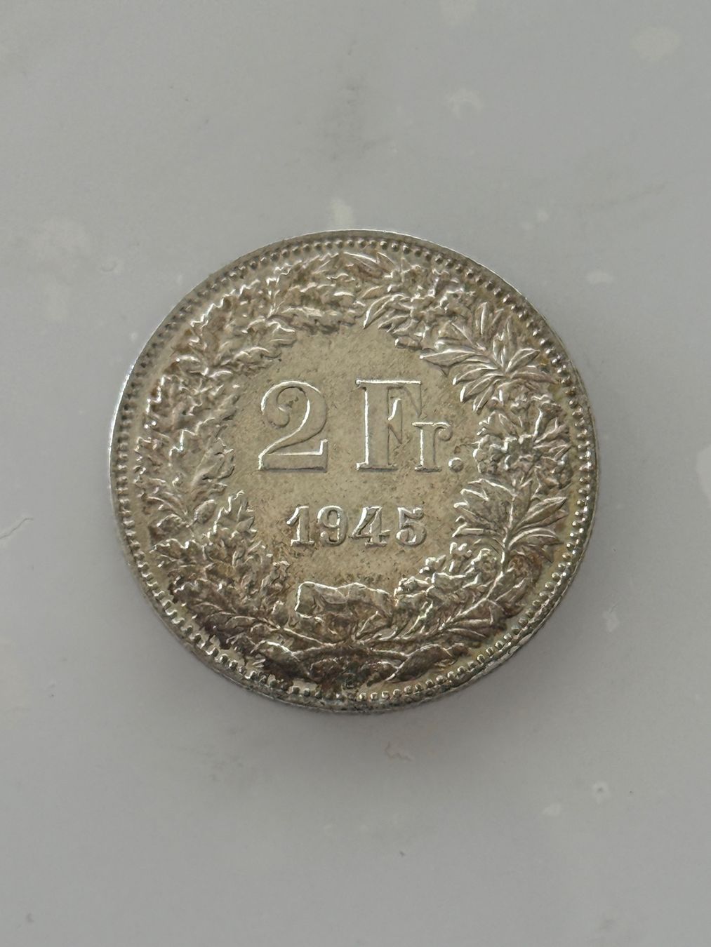 Alle Münzen: 2 Franken 1945  vorzüglich – Neu (gemäss Beschreibung) aus Wallisellen von SWISS_SILVER1 1