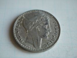 Frankreich 20 Franc Silber Münze 1938