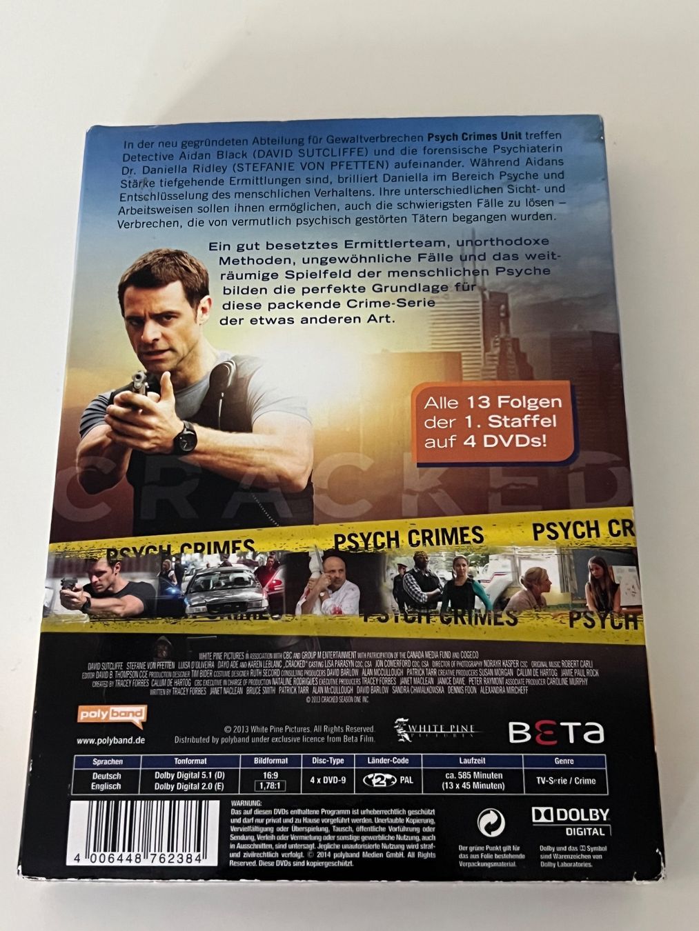 Tutti i DVDs: CRACKED - Die komplette Staffel Eins – Usato da Altstätten SG venduto da sheamus 1