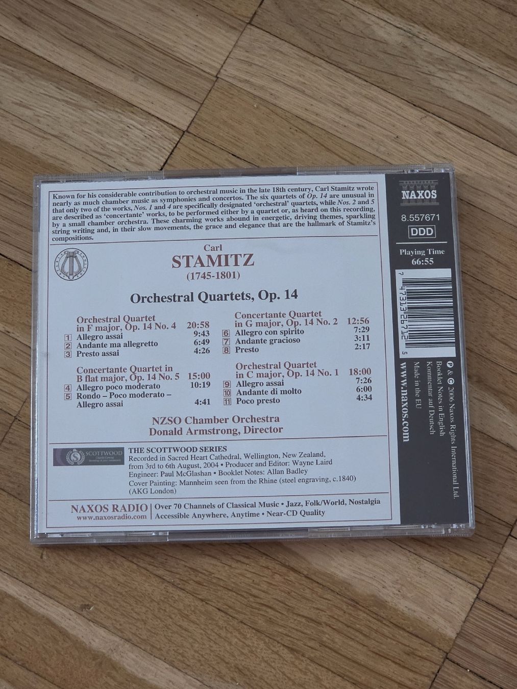 CDs: CD: Carl Stamitz: Orchestral Quartets Op. 14 – Gebraucht aus Aesch BL von immon 1