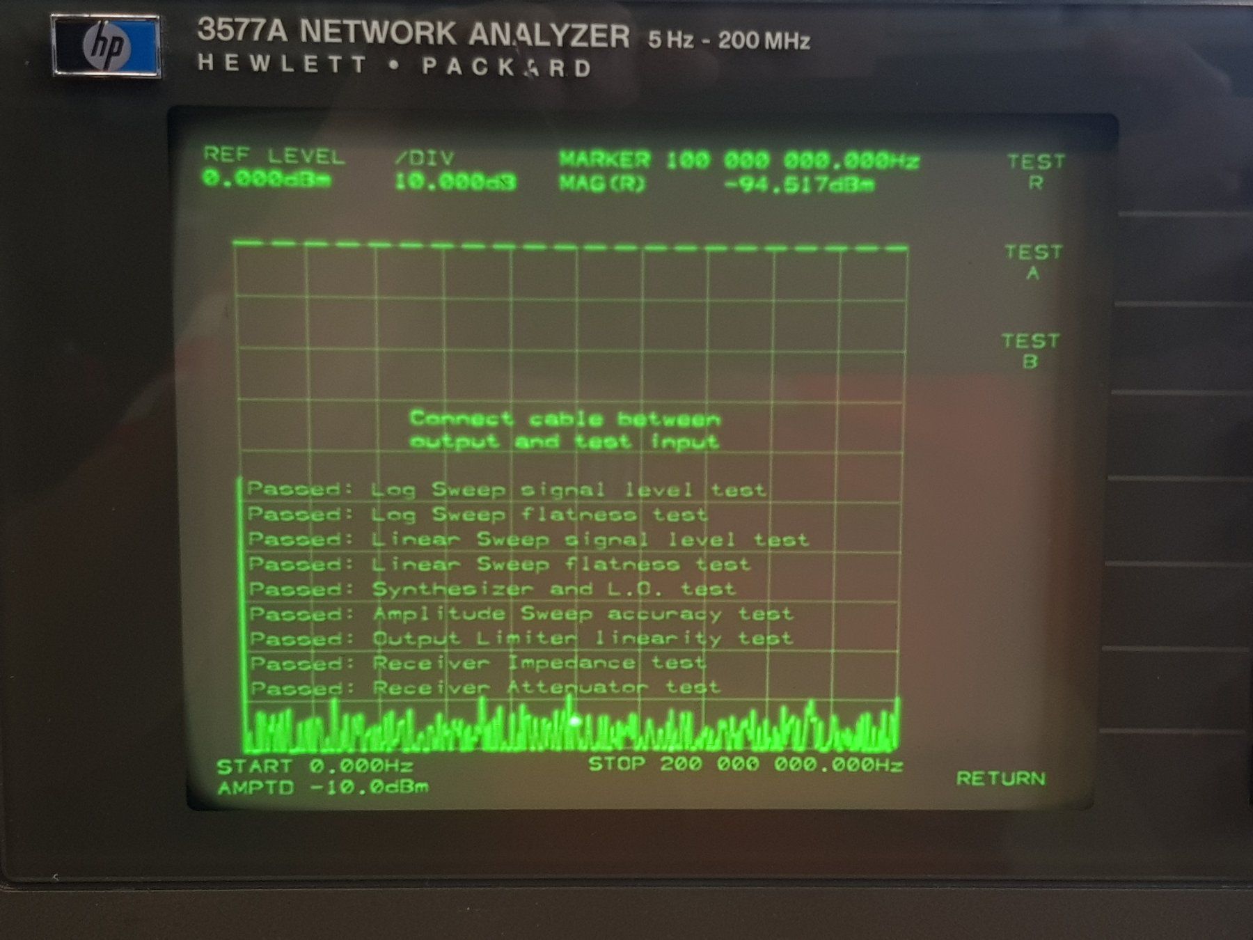 Hewlett Packard Misurare: HP Agilent 3577A 5Hz - 200MHz Network Analyzer – Usato da Baden venduto da Tebo 2