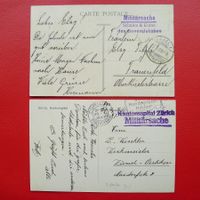 1909+1937, zwei AK's: "Militärsachen" von ZÜRICH & Basel