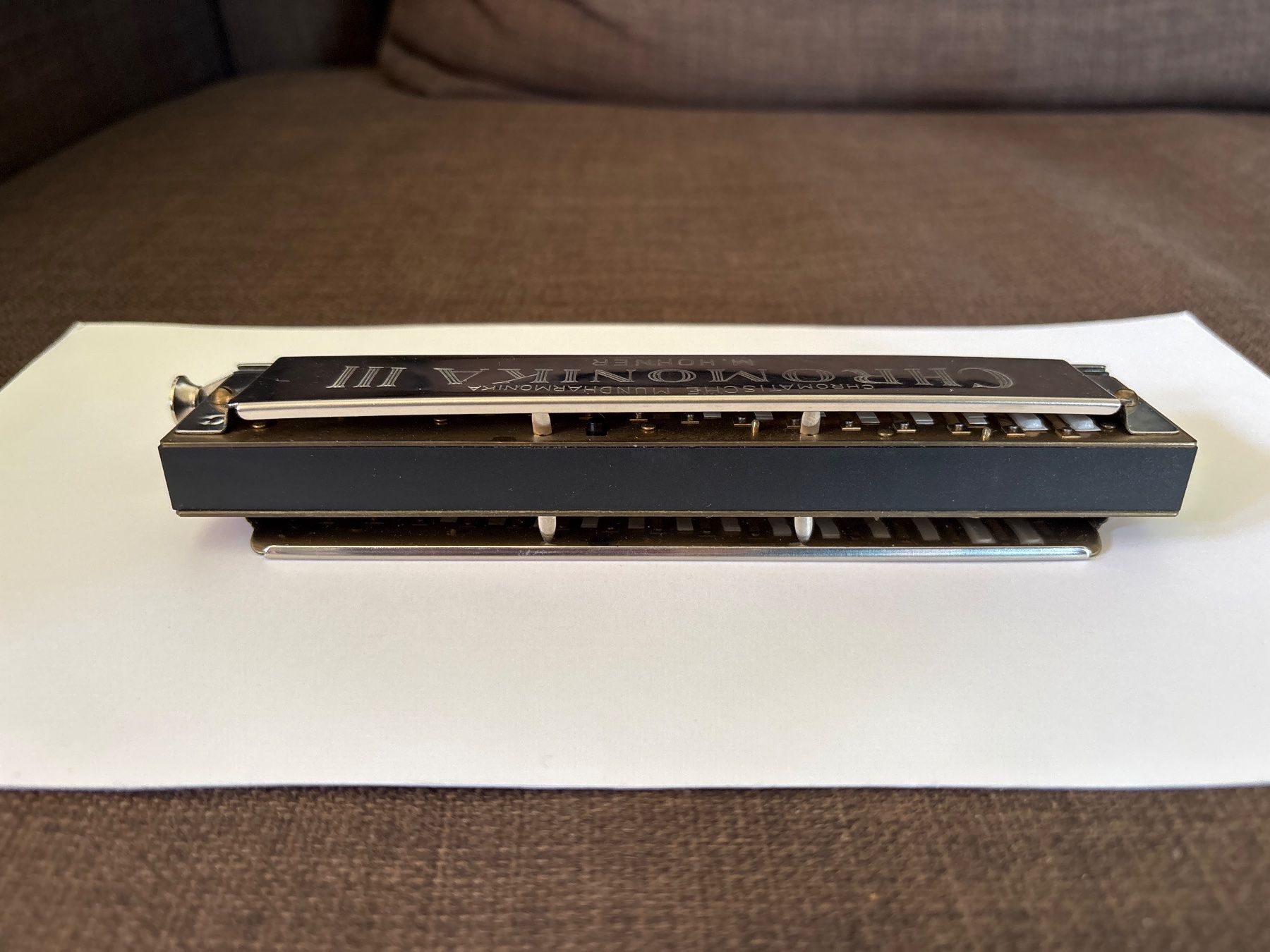 Hohner Strumenti musicali: M. Hohner Chromonica III Mundharmonika – Usato da Genève venduto da Livsonman 3