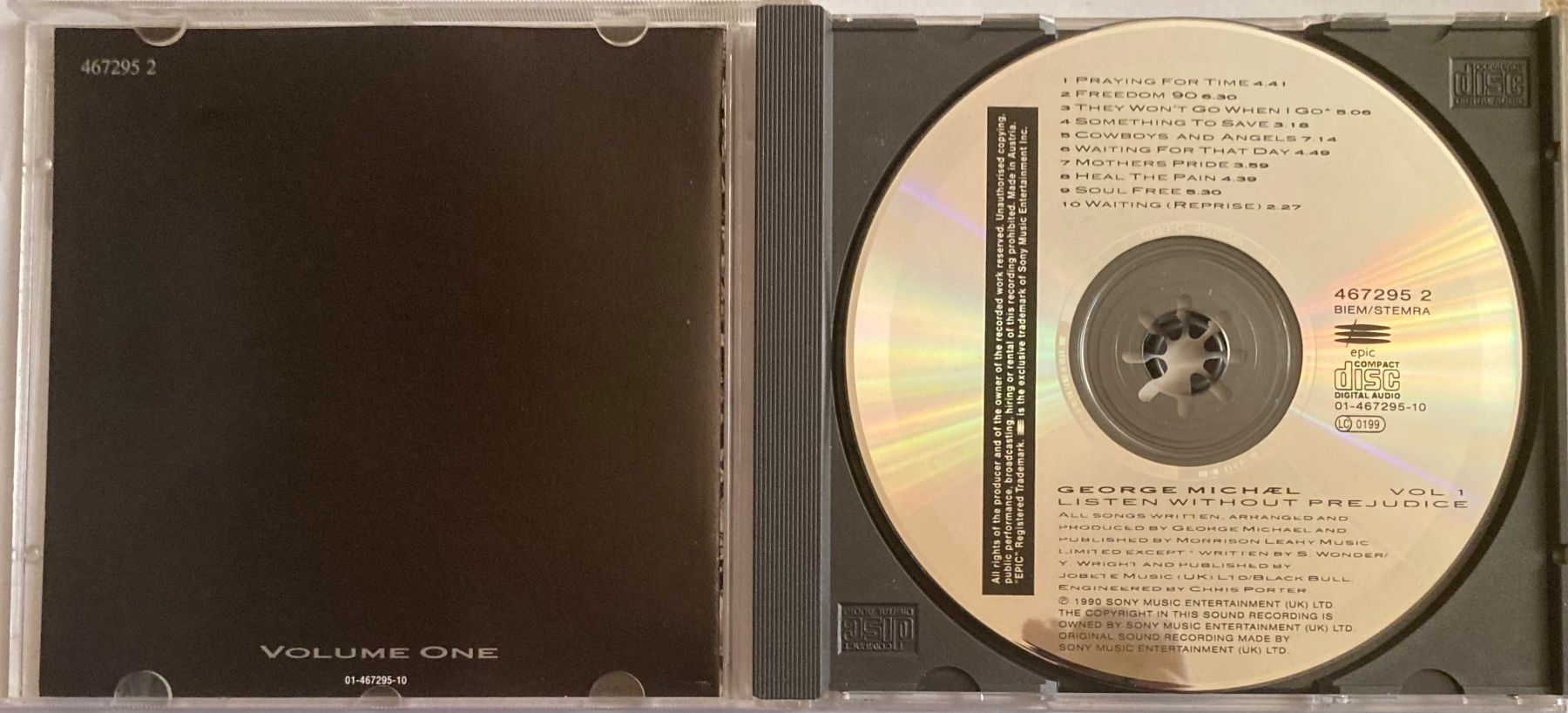 CD: GEORGE MICHAEL - LISTEN WITHOUT PREJUDICE VOL. 1 – Usato da Poliez-Pittet venduto da Newtown-Records 2