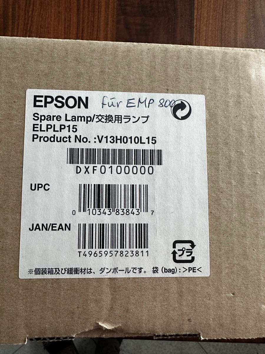 Epson Proiettori: Epson Beamer Ersatzlampe ELPLP15 – Nuovo (secondo la descrizione) da Unterägeri venduto da haeuslerdh