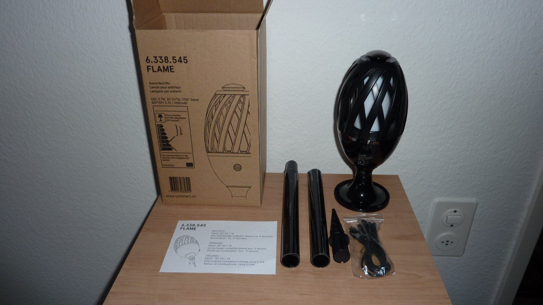 Micasa Lampes: aussenlampe – Neuf (Voir description) à Füllinsdorf par pmarkus