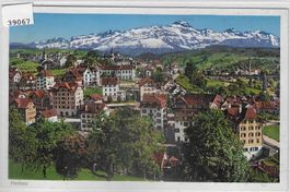 Herisau mit Säntis - Litho
