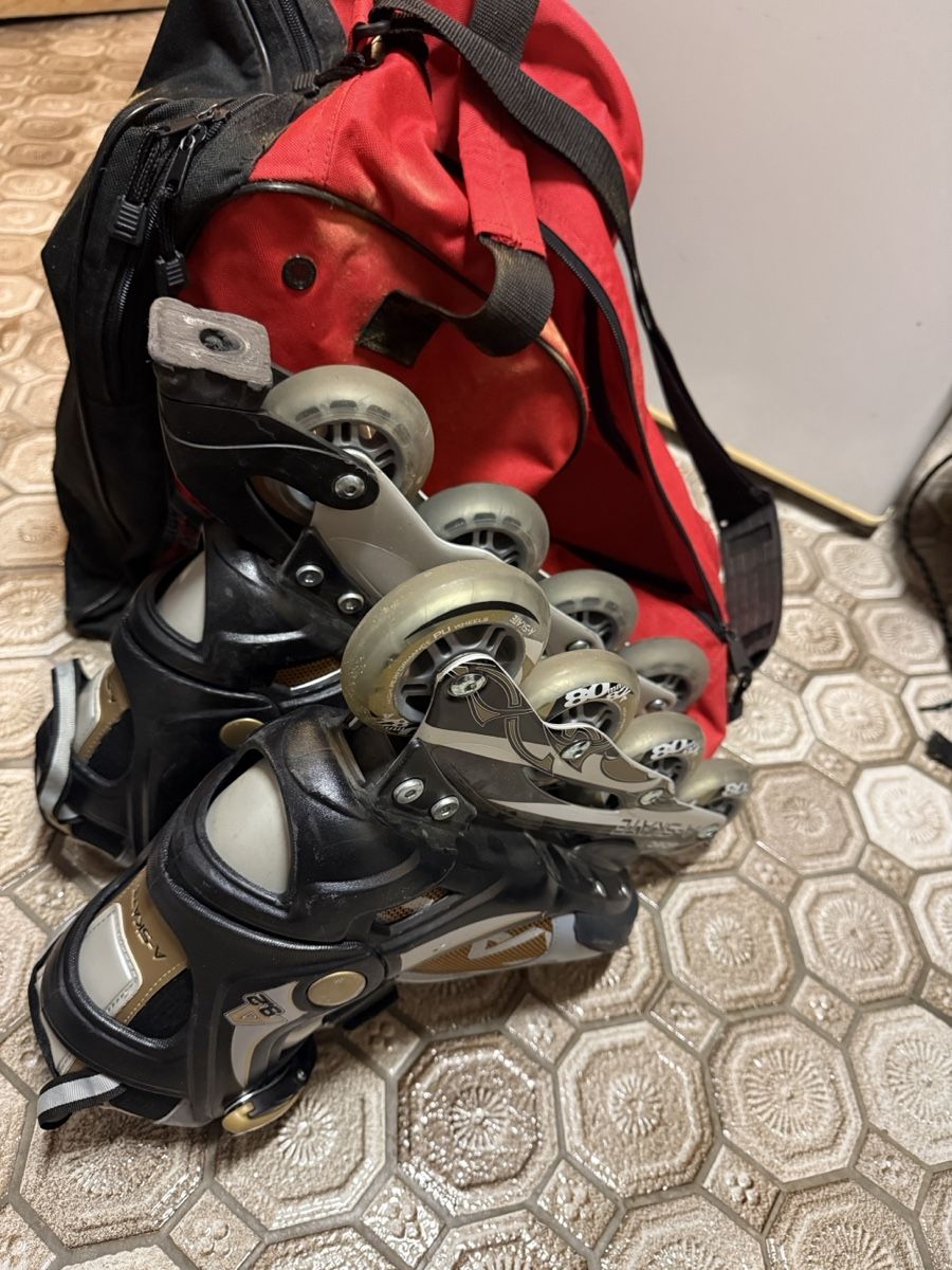 Patins à roul. & inline: Inline Skates schwarz silber gebrauchter Zustand – D'occasion à Oberwil BL par Faeschlimann17 1