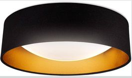 LED Deckenlampe Schwarz/Gold 40x11cm 18 Watt, 2200 Lumen
