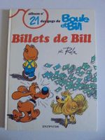 Boule et Bill " 21) billets de Bill " Dargaud E.O 1987