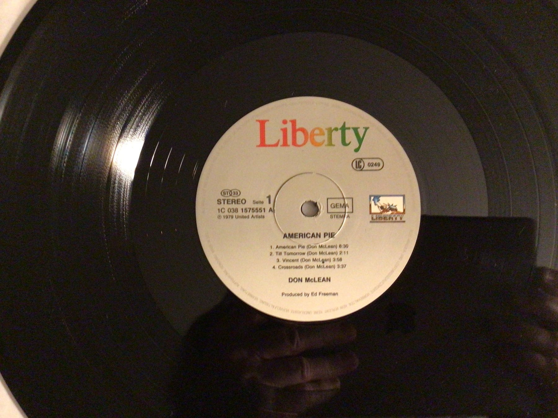 Schallplatten: DON Mc LEAN, American Pie, LP,1984 – Gebraucht aus Steinach von  2