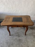 Kleiner Tisch mit Schublade Holztisch inkl. Steinplatte
