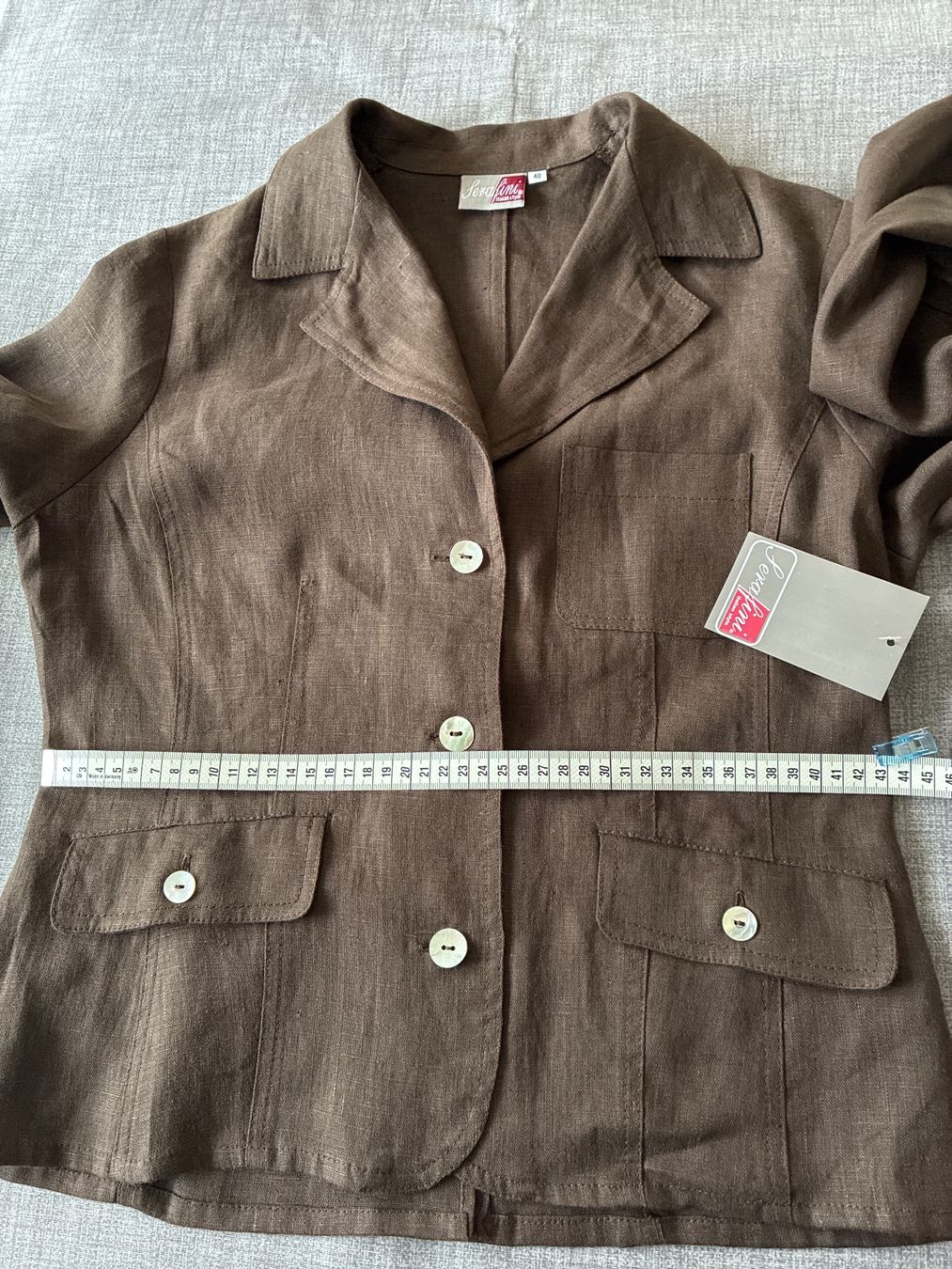 Giacche: Leinenblusenjacke  von Serafini Gr 38/40 – Nuovo (secondo la descrizione) da Davos Platz venduto da nanigl 6