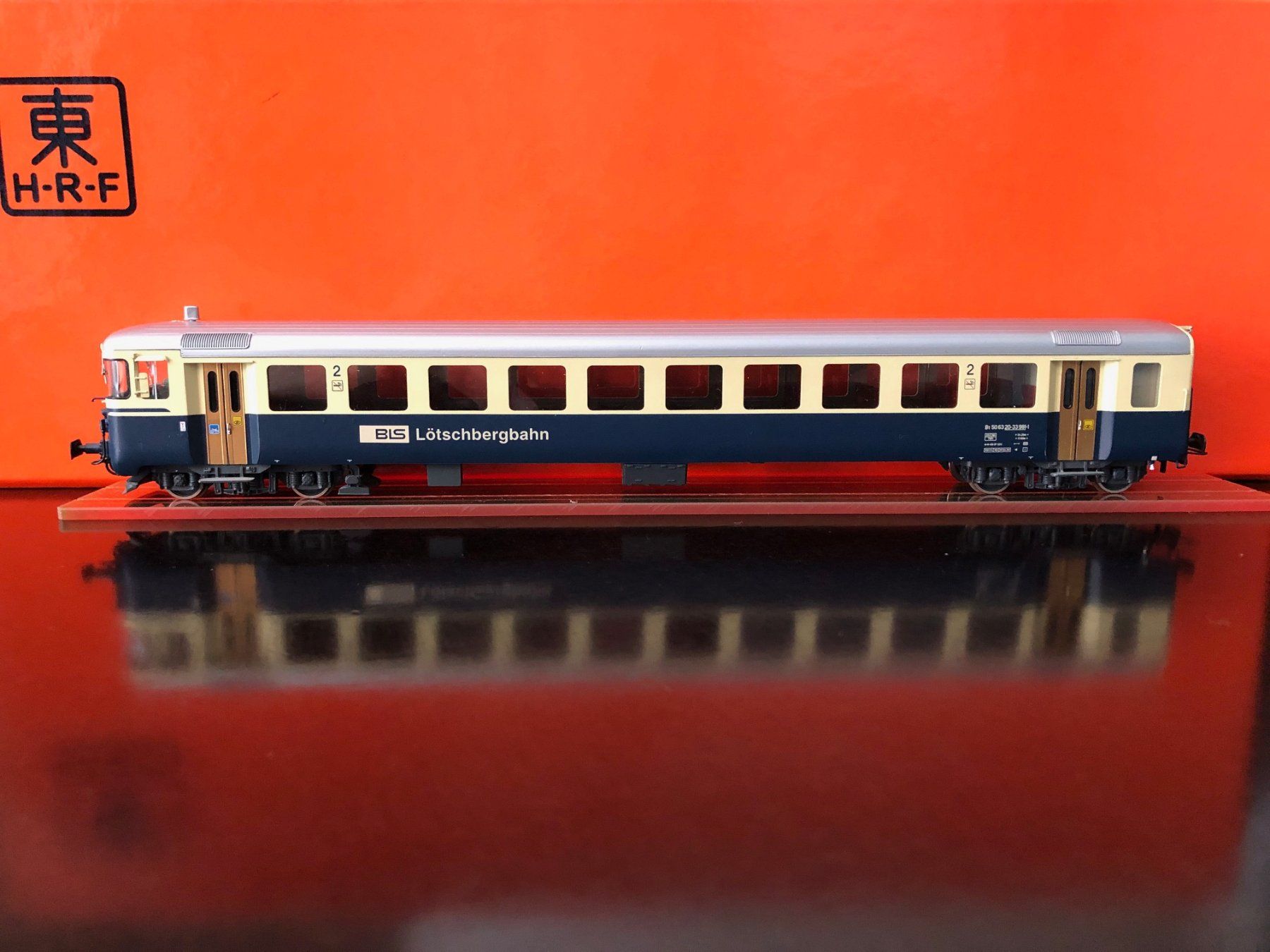 HRF Modellini di ferrovie: HRF BLS Steuerwagen Vitrinenmodell digital – Nuovo (secondo la descrizione) da St.Gallen venduto da conduit 1